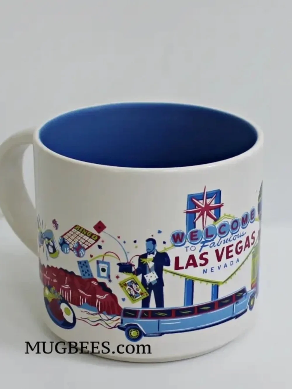 Starbucks Discovery Series Las Vegas Ceramic Coffee Tea Cup Mug 14 oz